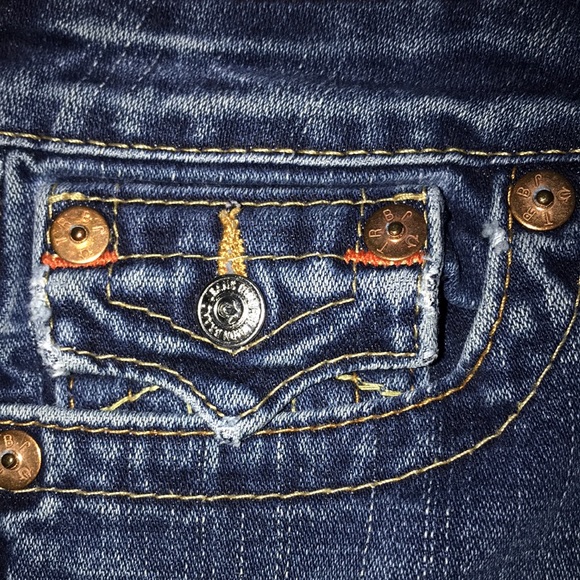 True religion jeans shorts button pockets  zippered size 28 - Picture 7 of 15